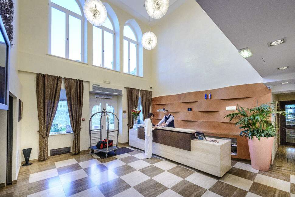 Een foto van het interieur van Hotel Lapad