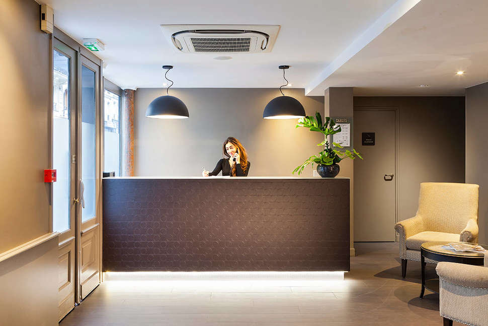 Een foto van het interieur van Hotel Appia la Fayette