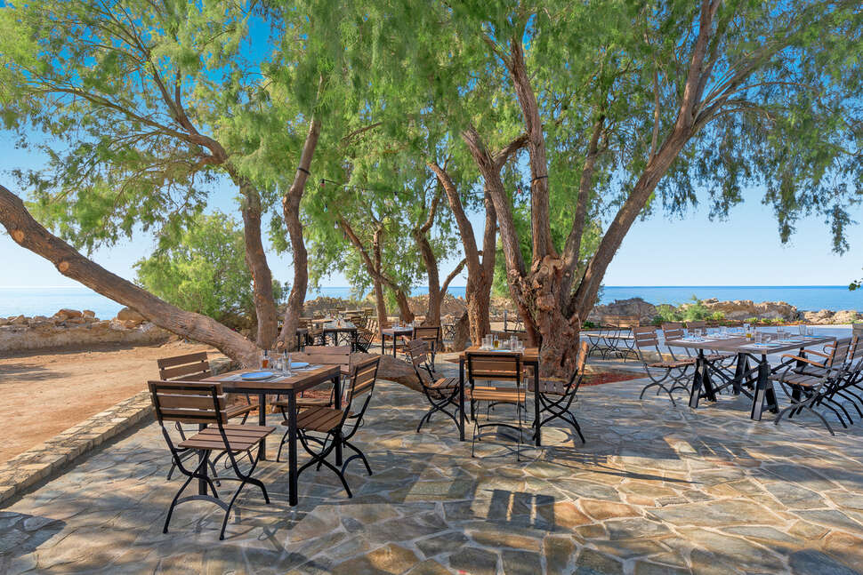 Een foto van het terras bij Sentido Sunrise Beach