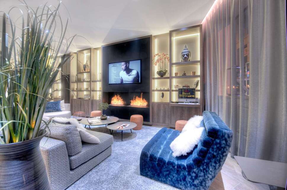 Een foto van het interieur van Best Western Plus Nice Cosy Hotel