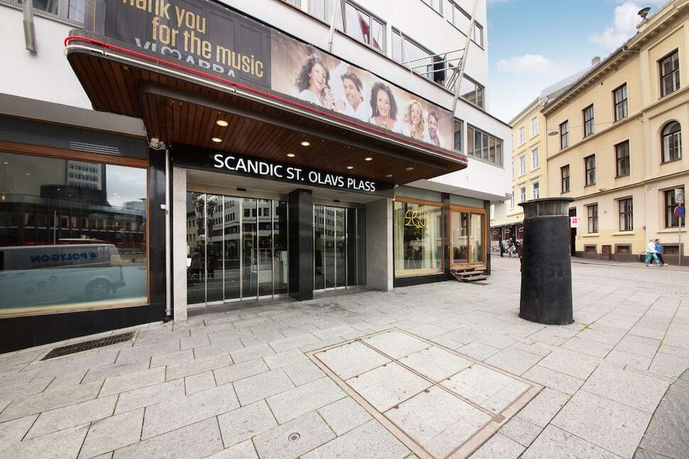 Een foto van de buitenkant van Scandic St. Olavs Plass