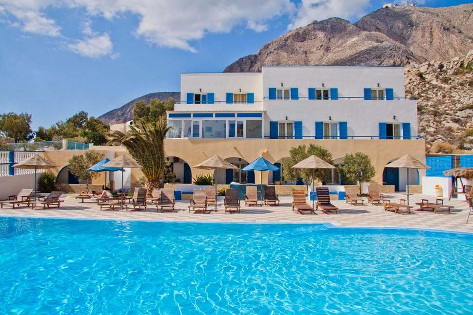 Ein Foto vom Pool im Marianna Hotel