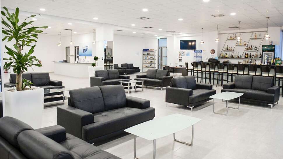 Een foto van het interieur van Royal Bay