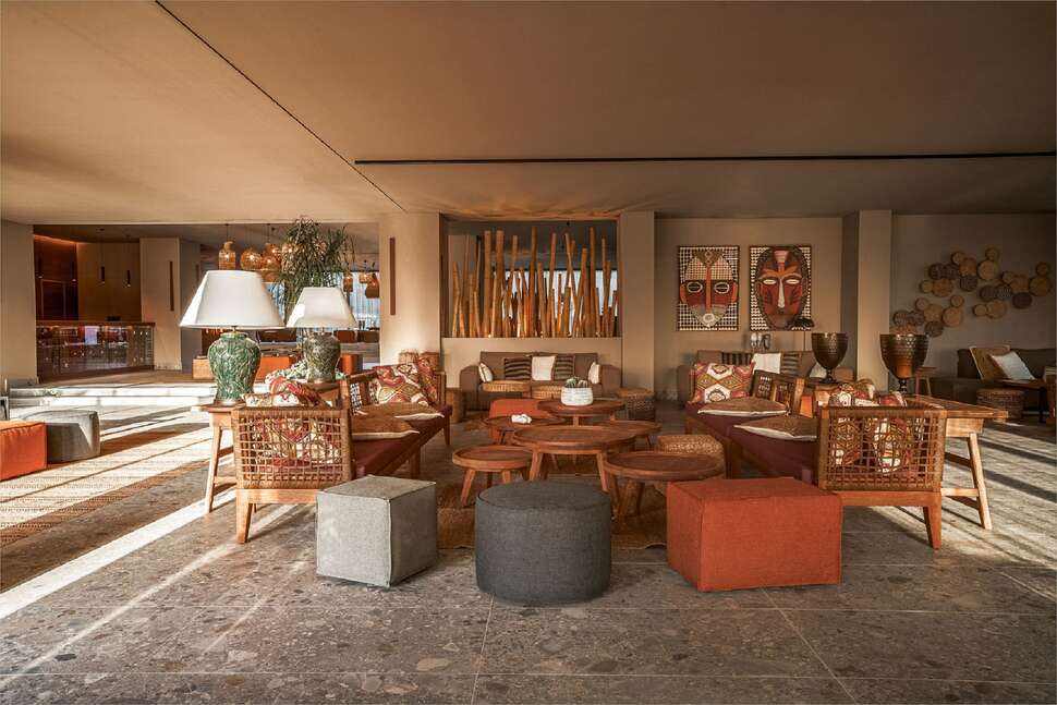 Een foto van het interieur van Cook's Club Corfu Hotel