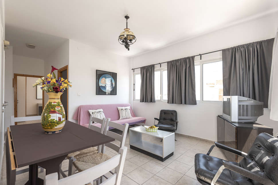 Een foto van het interieur van Kardamena Holidays Appartementen