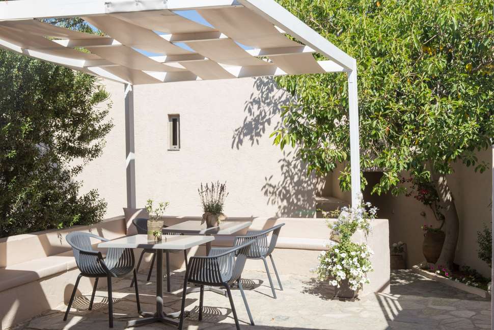 Een foto van het terras bij Sundance Appartementen & Suites