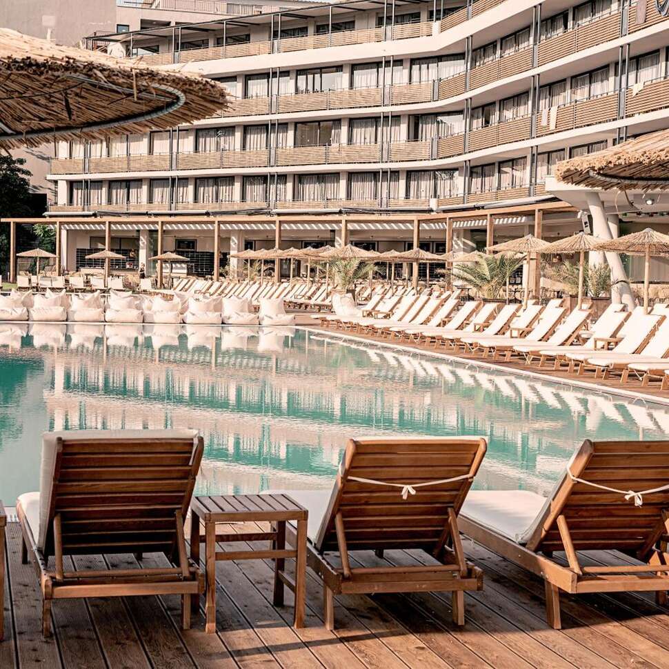 Ein Foto vom Pool im Sunny Beach Club