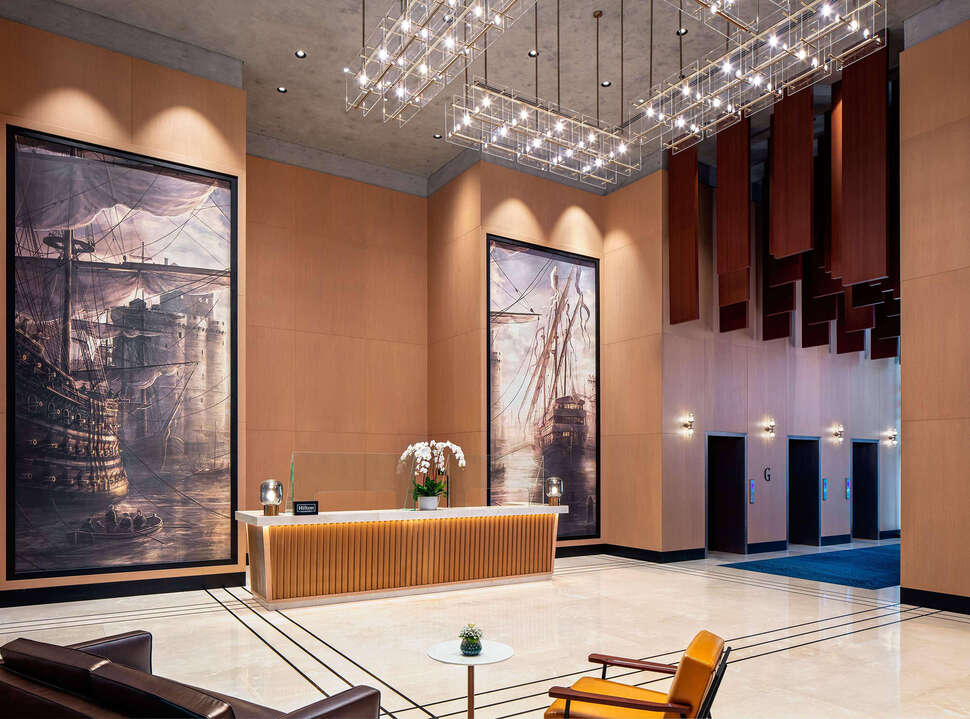 Ein Foto vom Innenbereich im DoubleTree by Hilton Dubai M Square Hotel & Residences