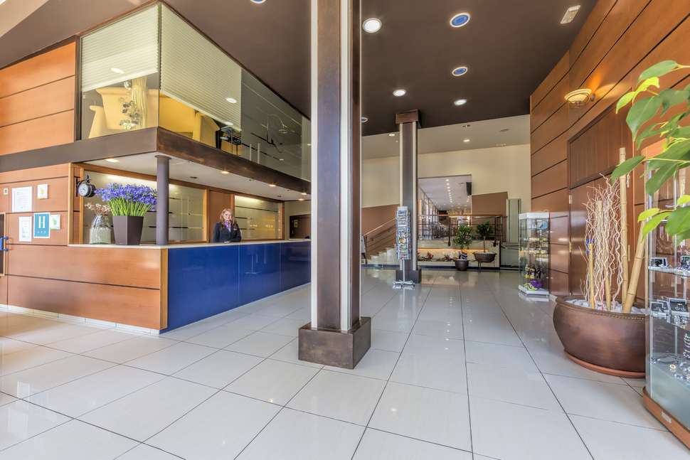 Een foto van het interieur van Hotel Espanya