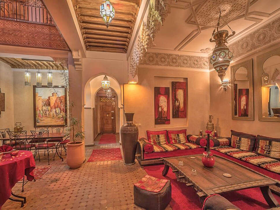 Een foto van het interieur van Riad Dar Attika