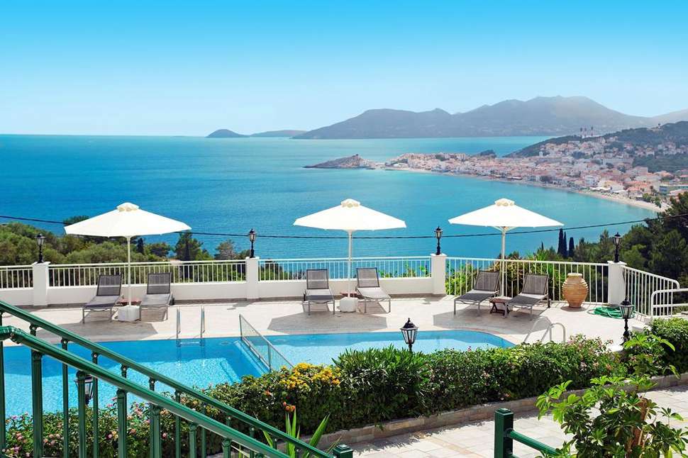 Een foto van het zwembad bij Kalidon Panorama Hotel