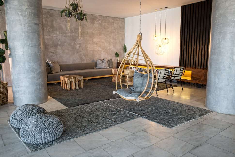 Een foto van het interieur van Blue Sky City Beach Hotel