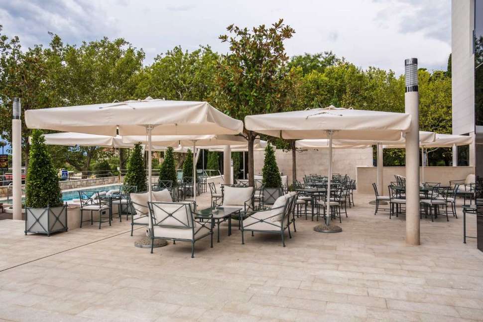 Ein Foto von der Terrasse im Hotel Park Split