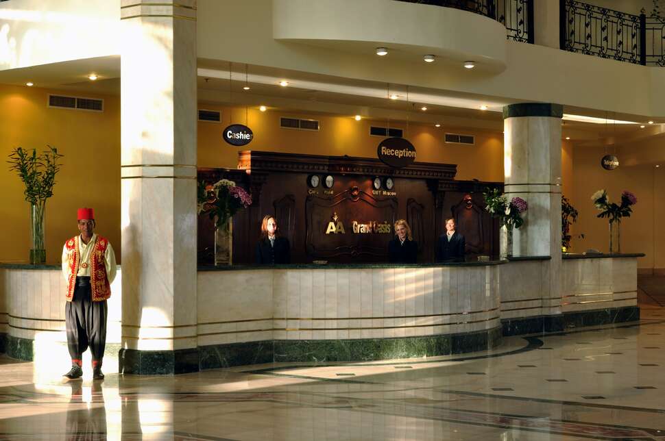 Een foto van het interieur van Grand Oasis Resort