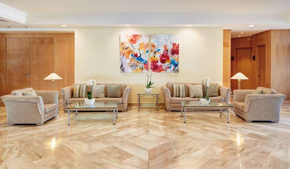 Een foto van het interieur van Hipotels Dunas Cala Millor