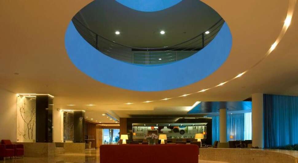 Een foto van het interieur van Hotel Santa Maria