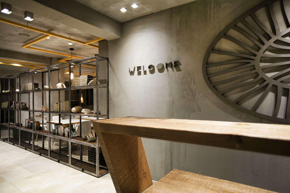 Een foto van het interieur van Rigas Boutique Hotel