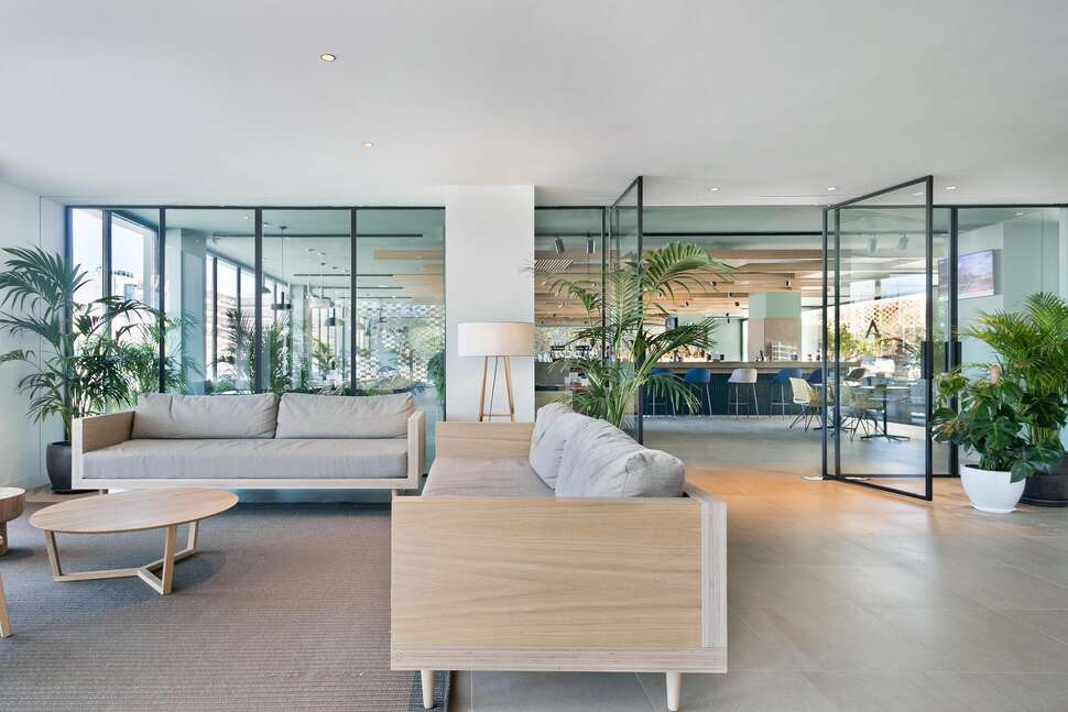 Een foto van het interieur van Aqua Hotel Silhouette & Spa