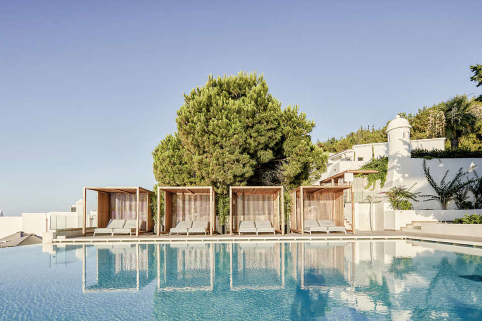 Ein Foto vom Pool im Esperos Village Blue & Spa