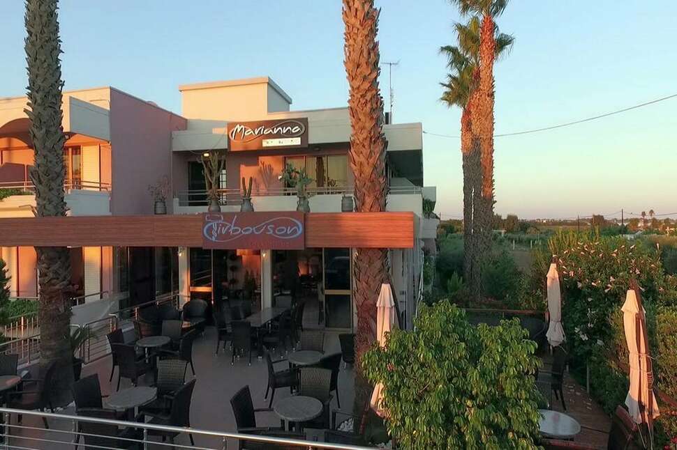 Ein Foto von der Terrasse im Marianna Apartments