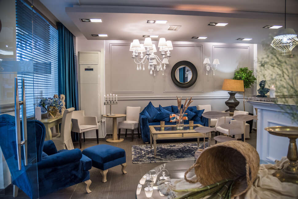 Een foto van het interieur van Aqua Mare Hotel