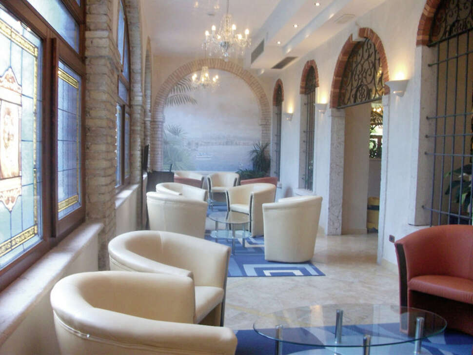 Een foto van het interieur van Hotel Antico Monastero