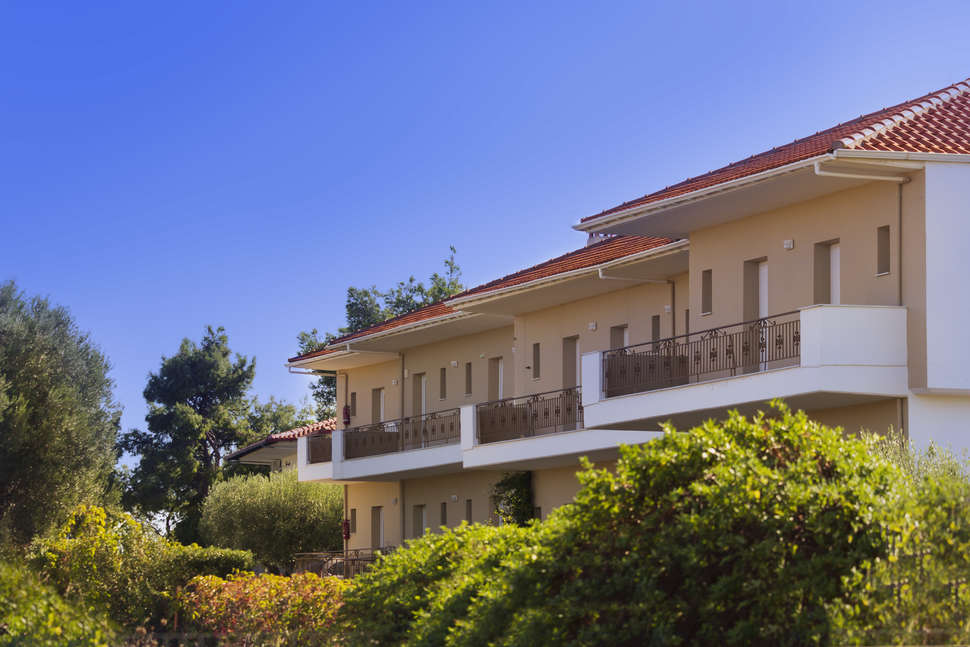 Een foto van de buitenkant van Evripidis Hotel