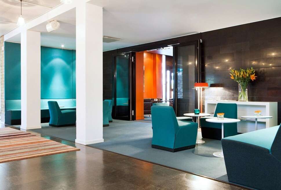 Een foto van het interieur van Elite Hotel Arcadia