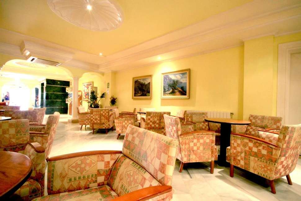 Een foto van het interieur van Hotel Manaus
