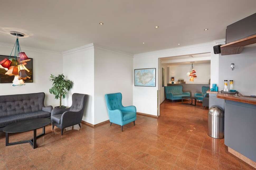 Een foto van het interieur van Fosshotel Baron