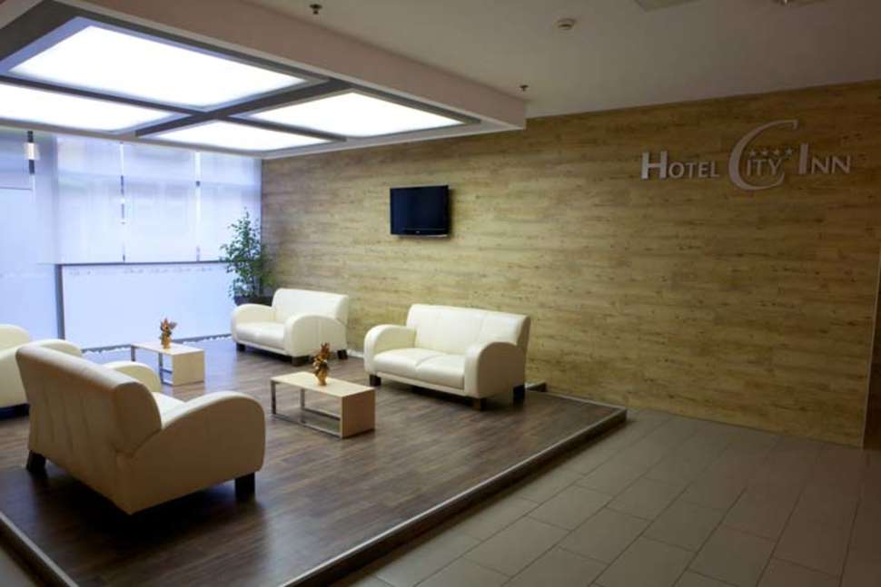 Een foto van het interieur van Hotel City Inn