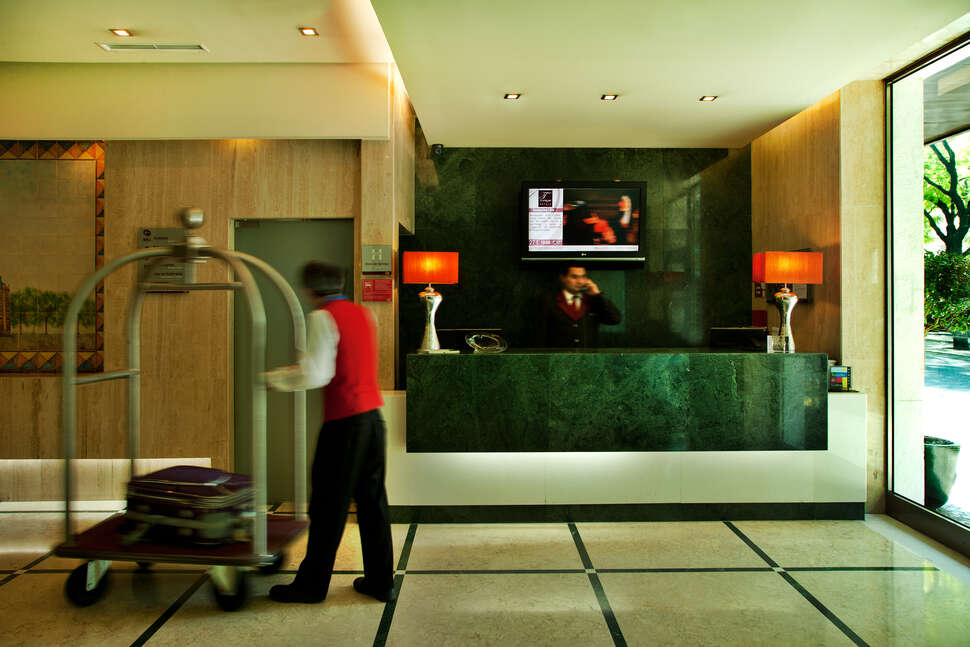 Een foto van het interieur van Turim Iberia Hotel