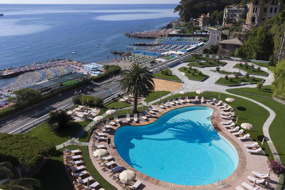 Een foto van een overzicht van Grand Hotel Miramare