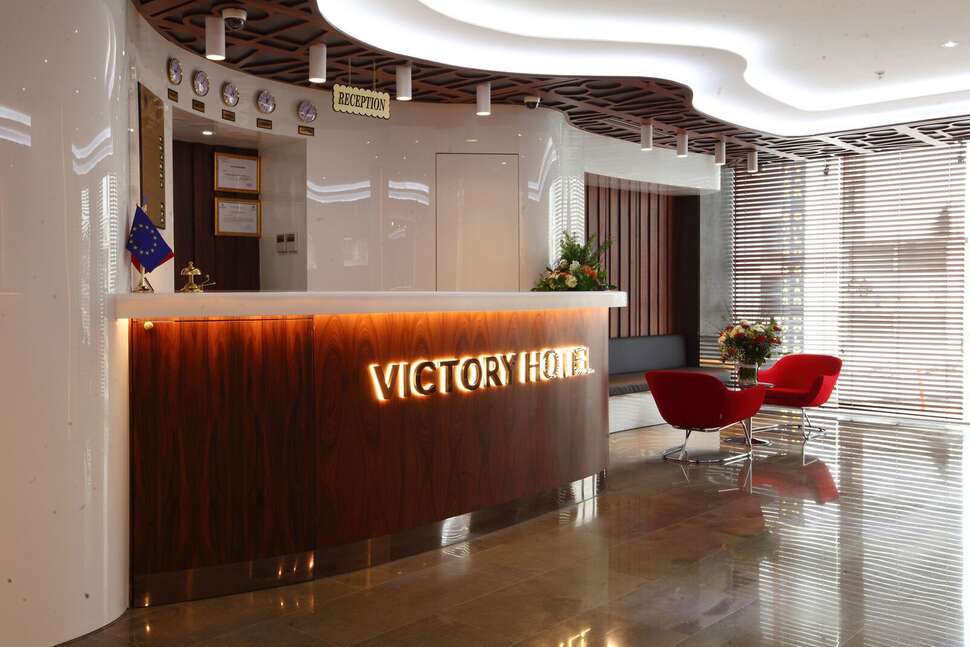 Een foto van het interieur van Victory Hotel & Spa