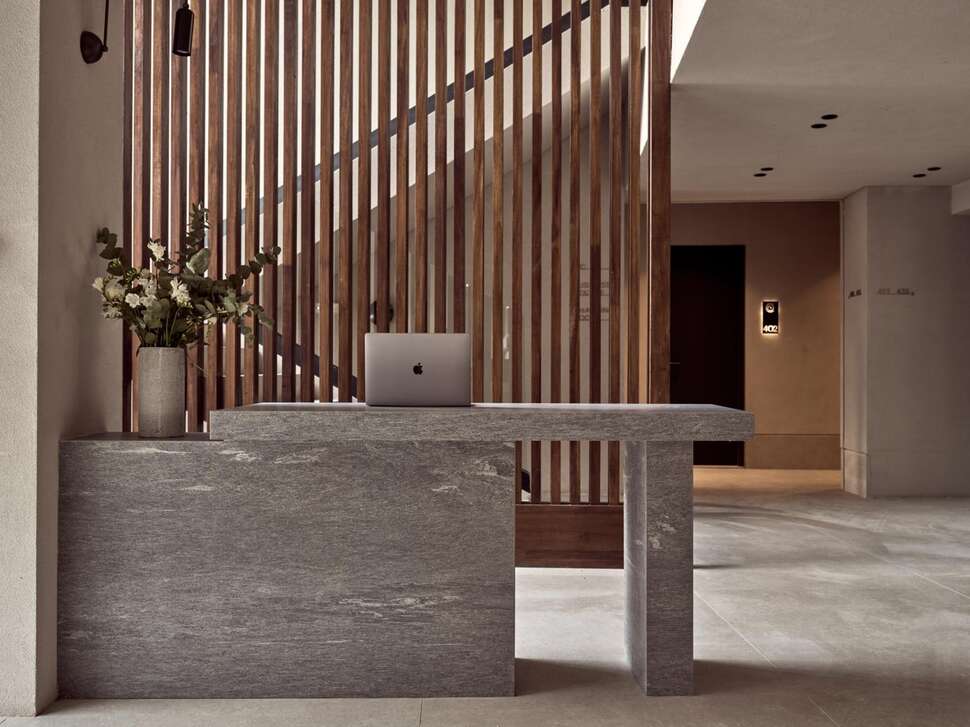 Een foto van het interieur van Contessina Hotel