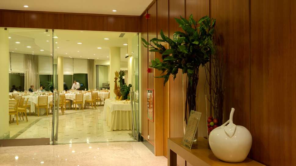 Een foto van het interieur van Hotel Santa Maria