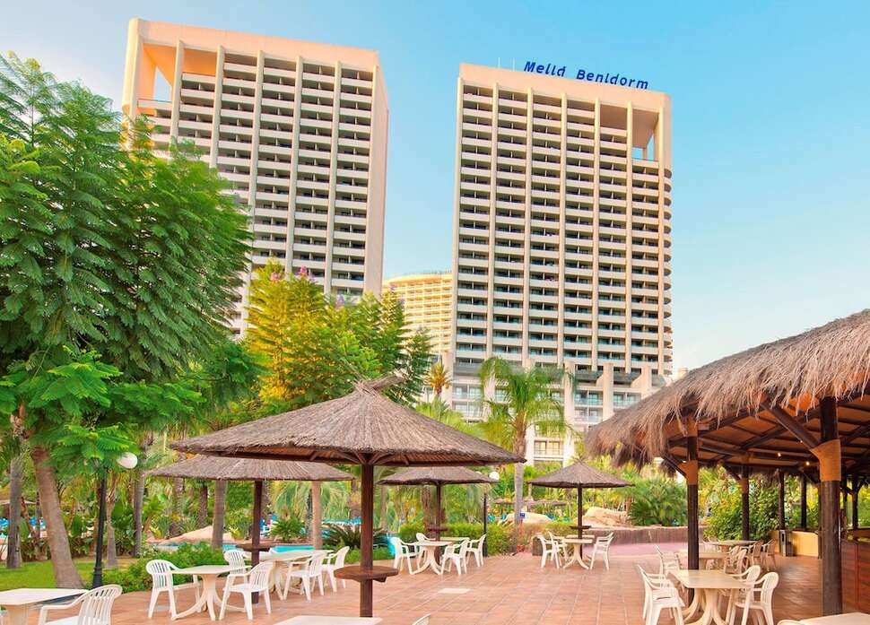 Ein Foto von der Terrasse im Melia Benidorm
