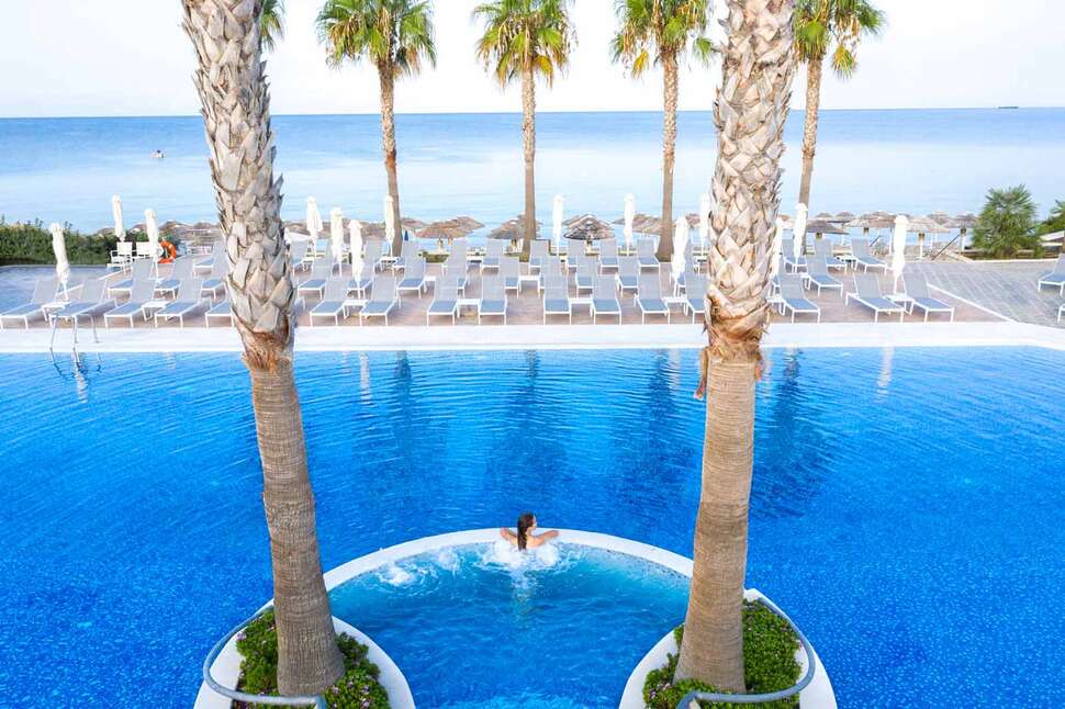 Een foto van een overzicht van Hotel Potidea Palace