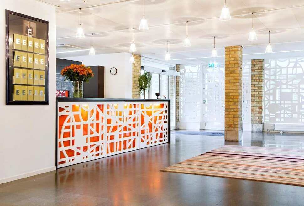 Een foto van het interieur van Elite Hotel Arcadia