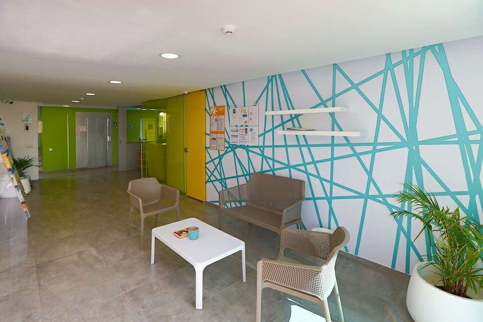 Een foto van het interieur van Appartementen Walhalla