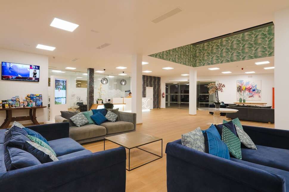 Een foto van het interieur van Aparthotel Santa Rosa