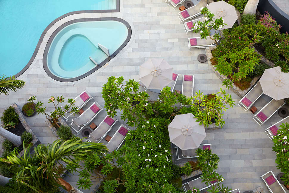 Een foto van het zwembad bij Bohemia Suites & Spa