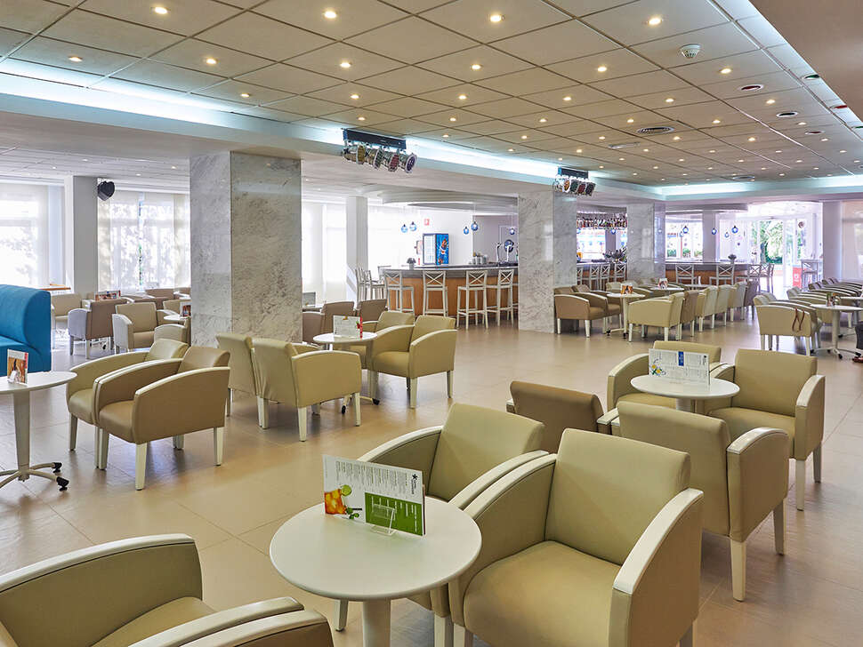 Een foto van het interieur van Hotel Oleander