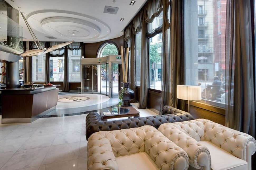 Een foto van het interieur van Hotel Barcelona Colonial