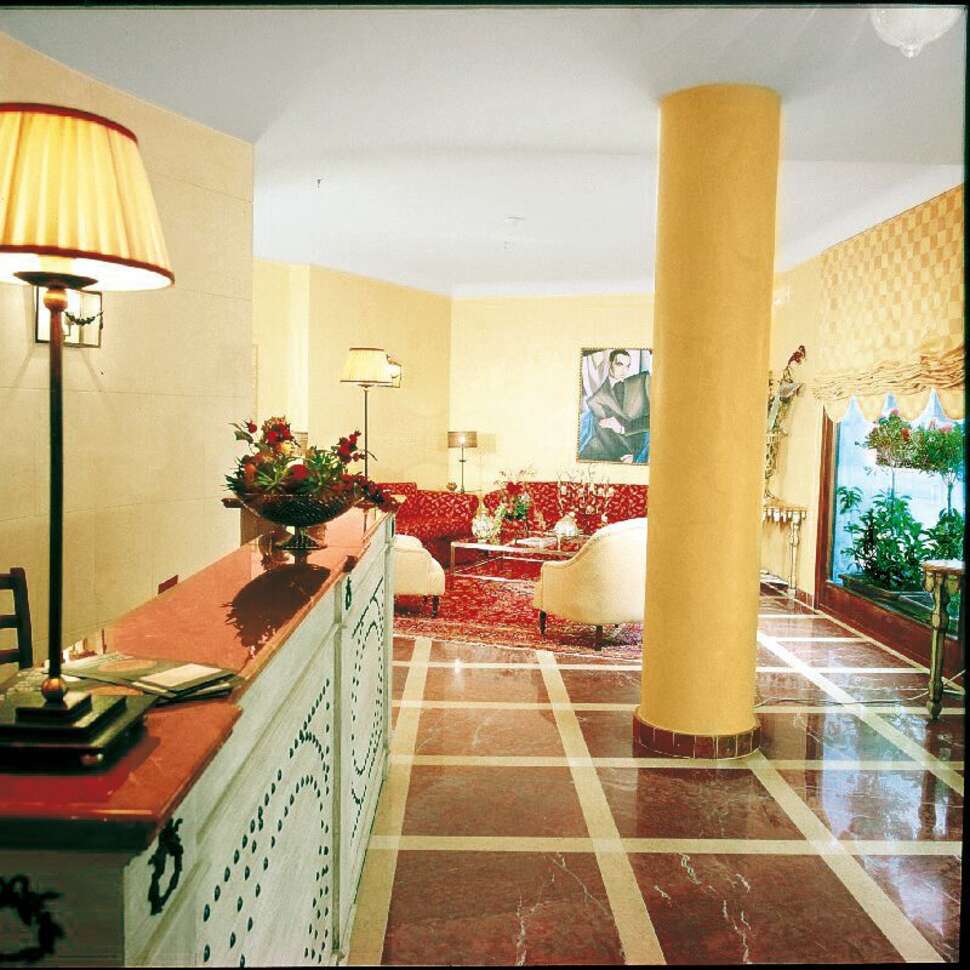 Een foto van het interieur van Hotel Vecchio Borgo
