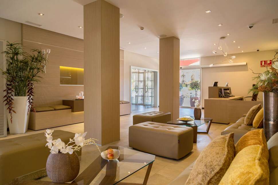 Een foto van het interieur van Appartementen Marola Park