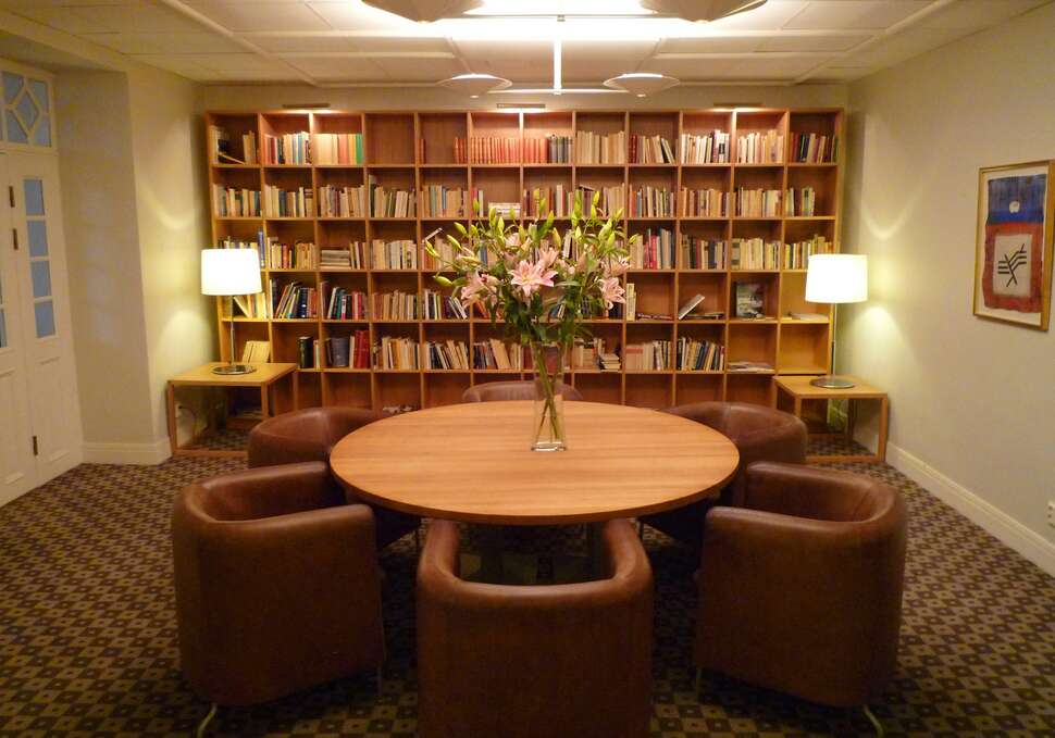 Een foto van het interieur van Hotel Riddargatan