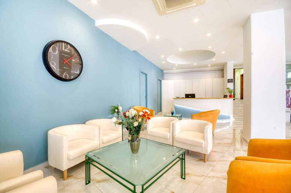Een foto van het interieur van Arte Hotel