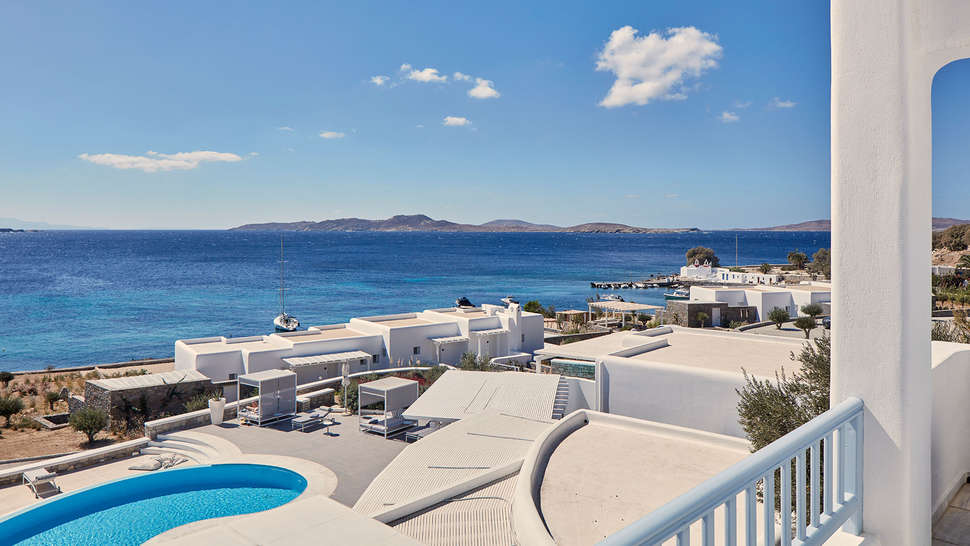 Ein Foto von der Terrasse im De Light Boutique Hotel