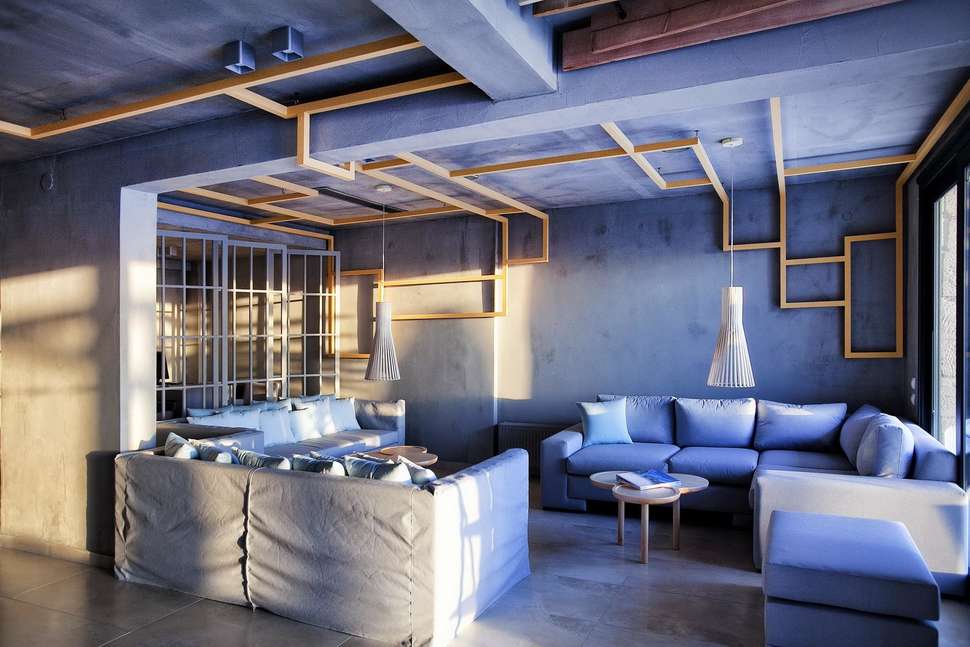 Een foto van het interieur van Rigas Boutique Hotel